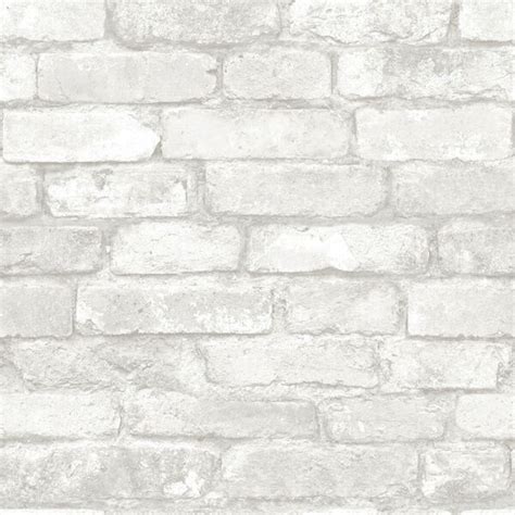 Brewster Gray Brick Peel And Stick Wallpaper Nu1653 View In Your Room Houzz