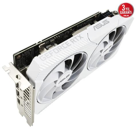 Asus Dual Geforce Rtx 3060 White Oc Dual Rtx3060 O8g White 8gb Gddr6 128bit Dx12 Gaming Oyuncu