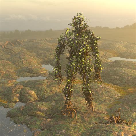 Artstation Plant Humanoid Render