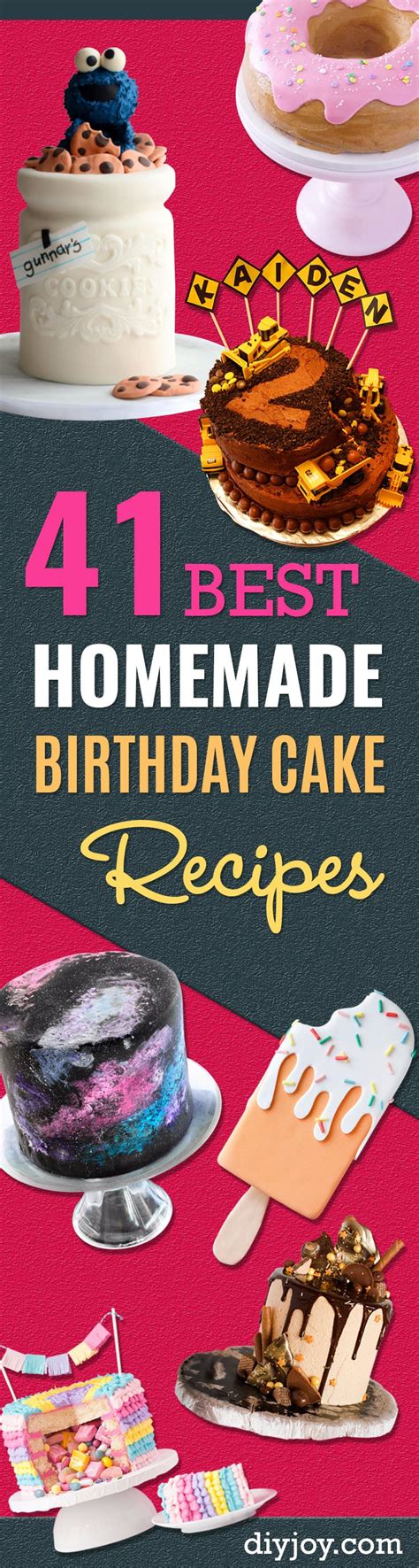 15 Easy Best Homemade Birthday Cake Recipes Easy Recipes To Make At Home