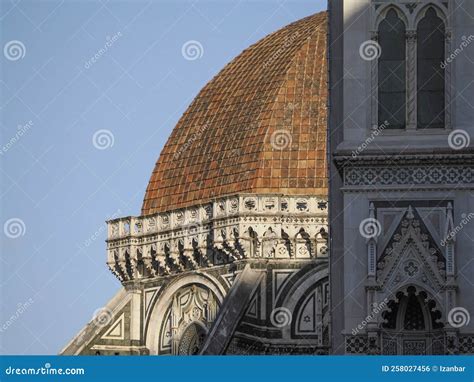 Florence Dome Santa Maria Del Fiore Detail Stock Photo - Image of ...