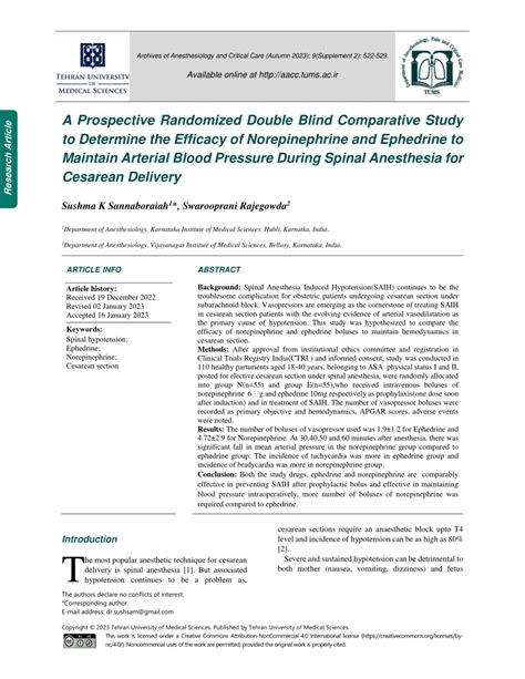 Pdf A Prospective Randomized Double Blind Comparative Study To