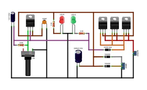 آموزش ساخت منبع تغذیه 5 آمپری 1 5 تا 30 ولت شماتیک PCB نقشه مدار