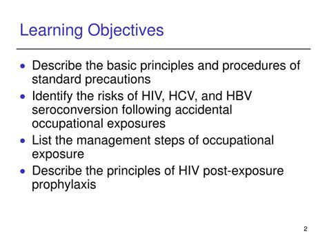 Ppt Standard Precautions And Post Exposure Prophylaxis Powerpoint