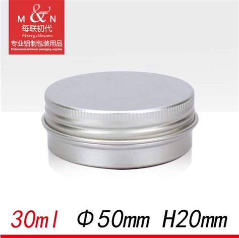 1oz30ml 30g Aluminum Tin Jars Cosmetic Sample Metal Tins Empty Container Bulk Round Pot Screw