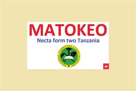 Necta Matokeo Ya Form Two 2022 Artofit