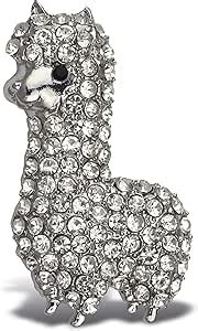 Amazon Aqua Llama Sparkling Refrigerator Magnet Silver