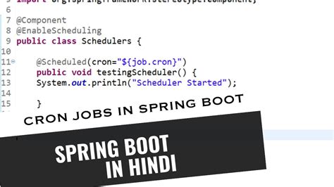 Spring Boot Scheduling Spring Job Scheduler Cron Scheduler In