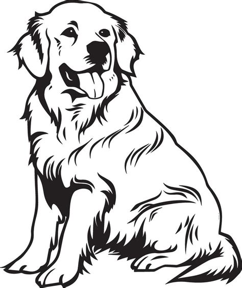 Golden Retriever Silhouette 45597369 Vector Art At Vecteezy