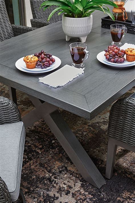 Elite Park Outdoor Dining Table Signature Design Furniture Cart