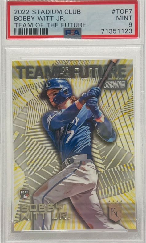 Topps Stadium Club Team Of The Future Bobby Witt Jr Psa Rookie