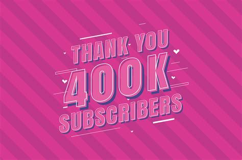 Thank You 400k Subscribers Celebration Gráfico Por Stockia · Creative