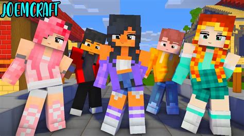 Gomy Gomy Dance Aphmau Friends Dance Crew Herotonight Dance Shuffle Dance Minecraft