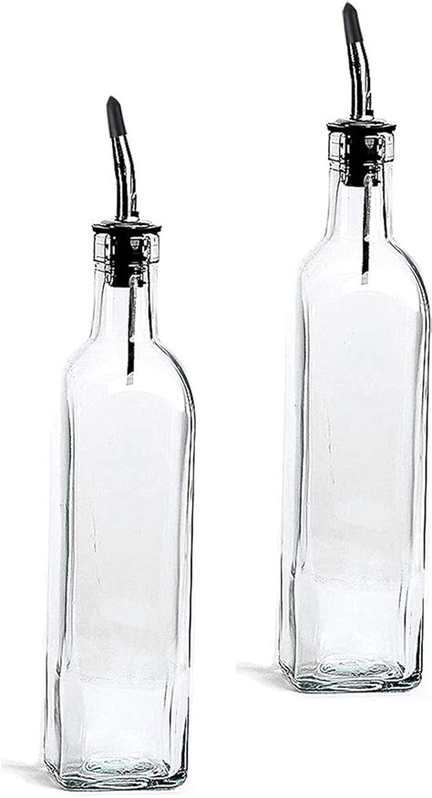 Amazon JUEGO DE 2 BOTELLAS PARA ACEITE VINAGRE 16 Onzas Onza