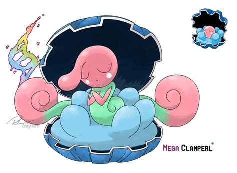 Mega Clamperl (Alternative evo) by LeafyHeart on DeviantArt