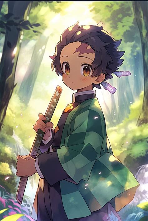 Forest Guardian Tanjiro Kamado Art Anime Demon Cartoon Art Styles