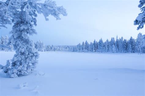 Frozen Landscape during Polar Night Stock Image - Image of alaska ...