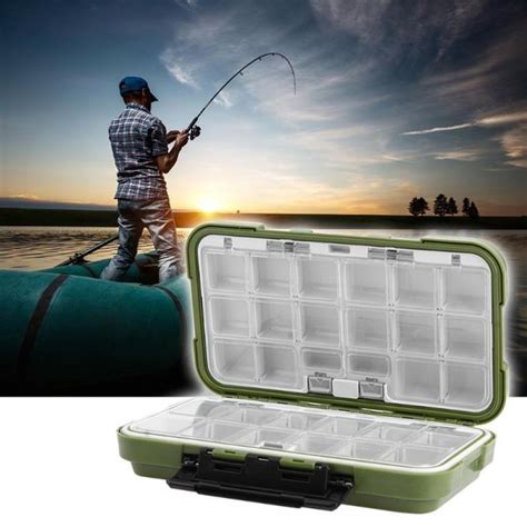 Double Sided Fishing Box Waterproof 30 Compartment Pvc Plastic Fishing