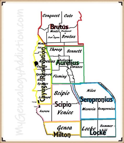 The formation of Cayuga County