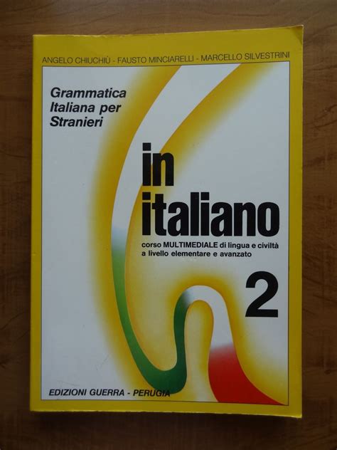 Livro In Italiano Grammatica Italiana Per Stranieri Vol Livro