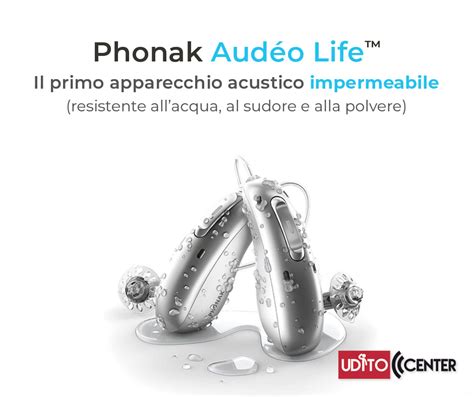 Phonak Aud O Life Apparecchio Acustico Impermeabile All Acqua