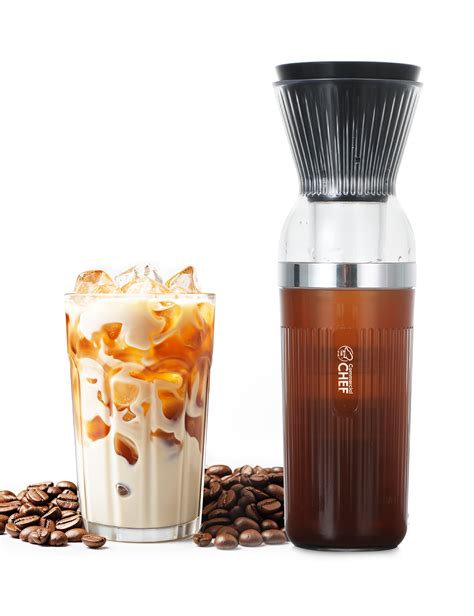 COMMERCIAL CHEF Quick Cold Brew Coffee Maker, Battery Powered Coffee ...