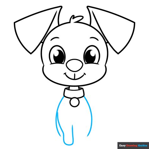 How to Draw an Easy Cartoon Puppy - Really Easy Drawing Tutorial