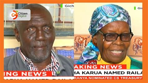 Martha Karua S Parents Reaction To Their Daughter Being Named Railas