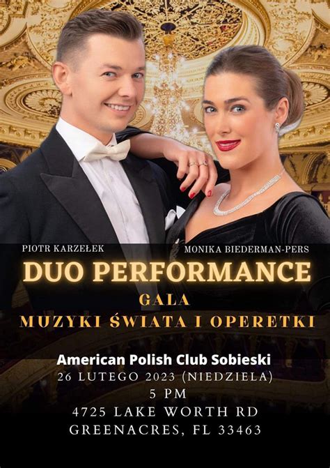 Koncert Gala Muzyki Świata i Operetki American Polish Club SOBIESKI