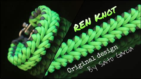 [ Ren By Saito Garcia ] How To Make Ren Knot Modified Sanctified Knot Paracord Bracelet