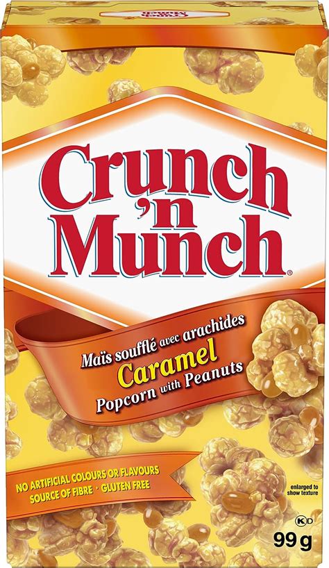 Crunch N Munch Caramel Peanut Popcorn 12 X 99 Gram Cartons Amazon