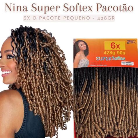 Cabelo Nina Softex Pacot O Gramas Original Crochet Braid Ombre Mel