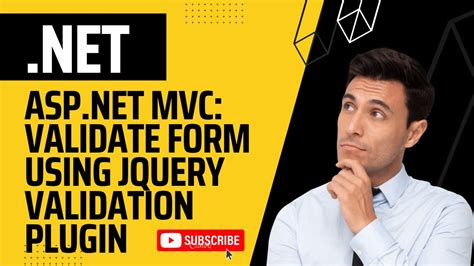 ASP Net MVC Validate Form Using JQuery Validation Plugin Form