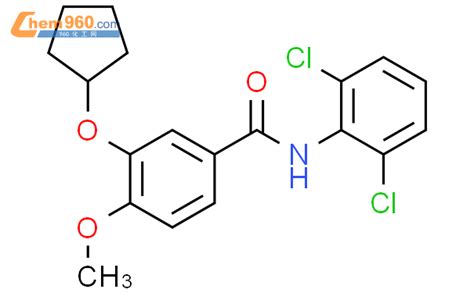 144035 50 7 Benzamide 3 Cyclopentyloxy N 2 6 Dichlorophenyl 4