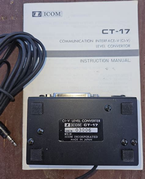 Icom CT 17 RS232C Communication Interface Level Converter Looks Brand