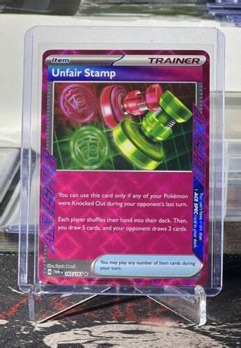 Unfair Stamp 165 167 Twilight Masquerade ACE SPEC Rare NM M Pokemon TCG