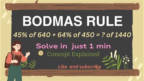 LEARN BODMAS RULE With Example YouTube