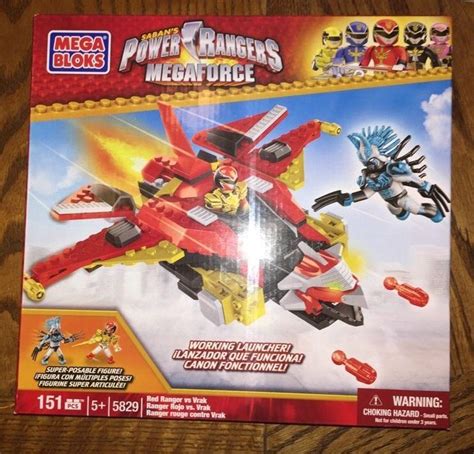 Mega Bloks Sabans Power Rangers Super Megaforce 5829 Red Ranger Vs Vrak