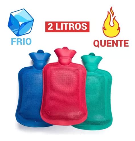 Bolsa Agua Quente Térmica Borracha Compressa Gelo 2 Litros MercadoLivre