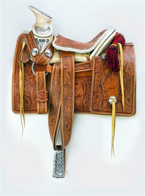 Handmade Western Saddles Floral Tooled Charro Saddle Saddles