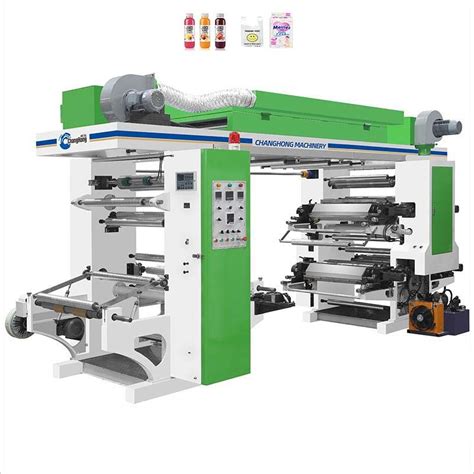 Color Roll Plastic Film Stacks Ci Flexographic Printing Machine