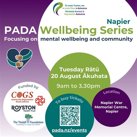 Pada Wellbeing Seminar Napier August Pada Perinatal Anxiety