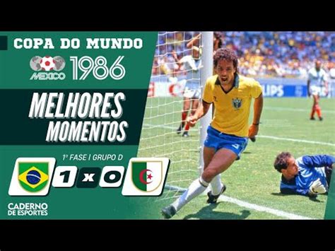 BRASIL 1 X 0 ARGÉLIA MELHORES MOMENTOS 1ª FASE COPA DO MUNDO 1986