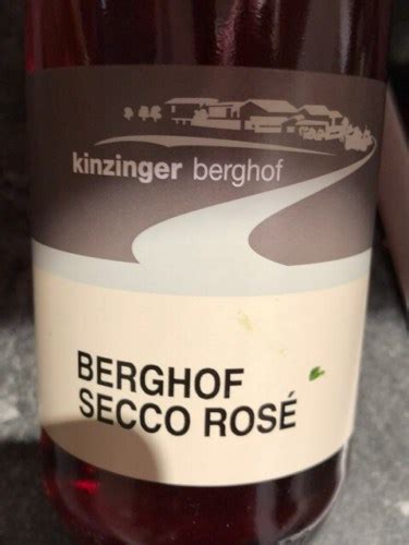 Kinzinger Berghof Secco Rosé Vivino Australia