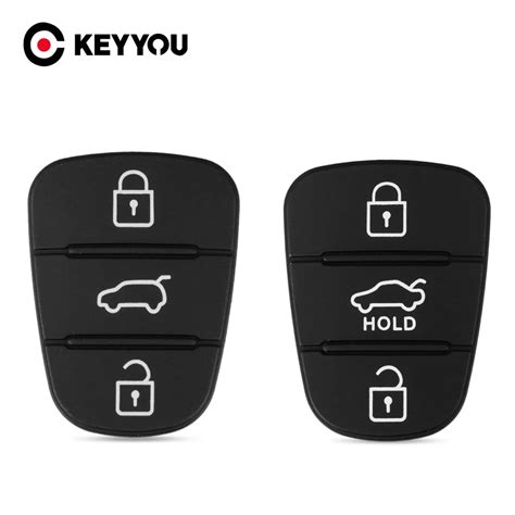 Keyyou Carcasa De Goma Para Llave De Coche Reemplazo De Carcasa De