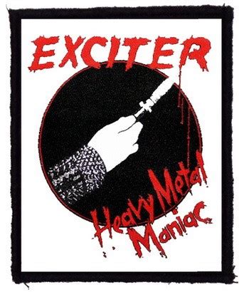 EXCITER Heavy Metal Maniac 80x95 felvarró Headbanger