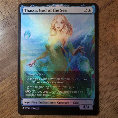 Thassa God Of The Sea A Foil Abyss Proxy Shop Enhance Your