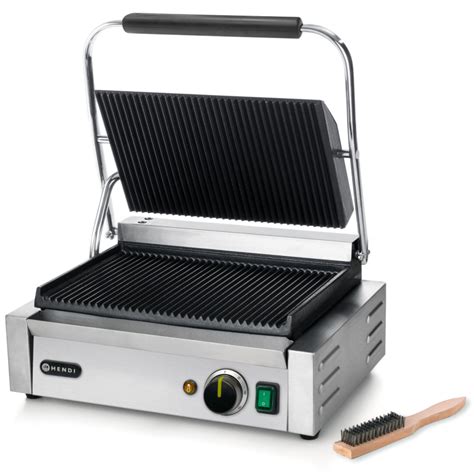 Kontakt Grill Kontaktowy Panini Ryflowany W Hendi Grille