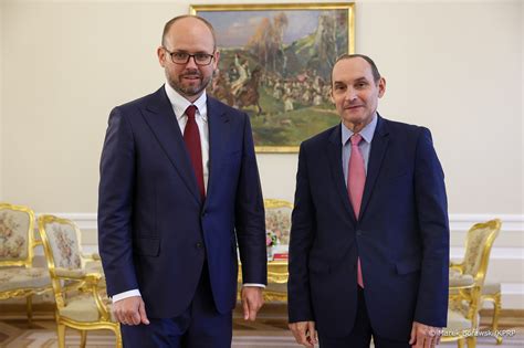 Spotkanie Szefa Bpm Z Ko Cz Cym Misj W Polsce Ambasadorem Francji