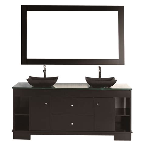 Design Element Oasis Double Sink Vanity Set Espresso Free